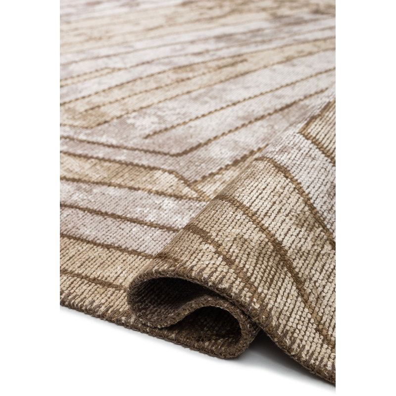 Ameshia Rectangle Geometric Cotton and Viscose Indoor / Outdoor Area Rug, Rectangle 6'6" x 9'10"