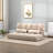 Convertible Floor Sofa Chair, Folding Couch Bed, Guest Chaise Lounge With 2 Pillows, Adjustable Backrest And Headrest, 51.25" L-1984150001-1984150003