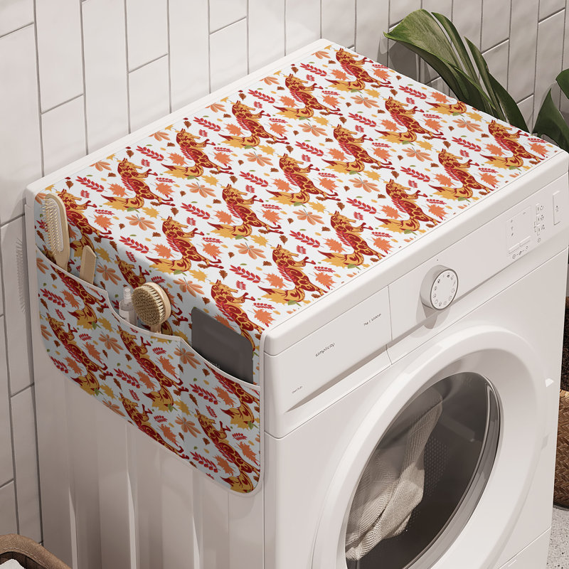 Machine à laver East Urban Home Boho Orange, paquet de 2, 47 po x 18,5 po