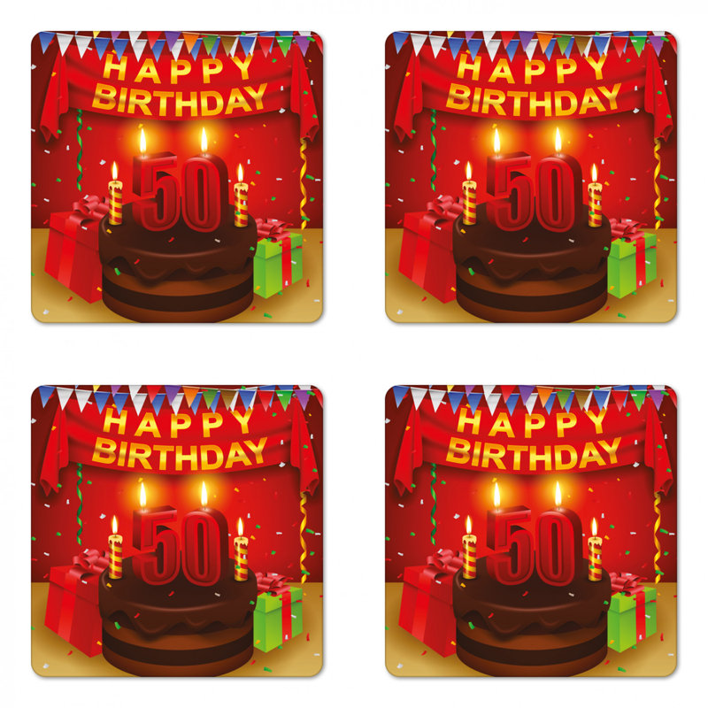 Sous-verre-50e birthday