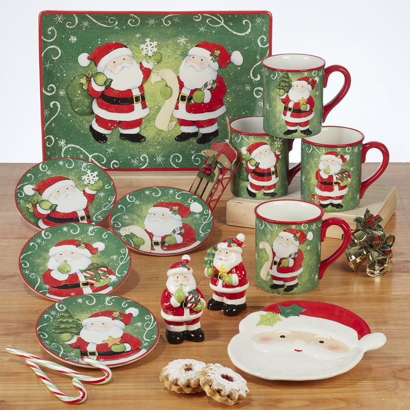 Certified International Holiday Magic Santa 3-D Cookie Jar