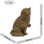 Joaquin CAT 25cm Carved Wood Effect