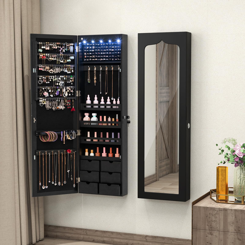 Miesha Jewelry Armoire, Black