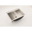Lavabo de salle de bain encastrable en acier inoxydable 21 "x 17" avec drain escamotable en nickel brossé