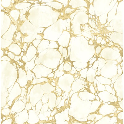 Perrine Non-Pasted Abstract and Marble Wallpaper Roll