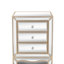 Table de chevet multifonctionnelle avec miroir - H 26 po x l 19,7 po x P 15 po