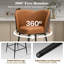 26.8" Faux Leather Swivel Counter Stool-106647196