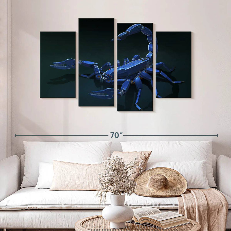 Kelan Metal Scorpion, 32" H x 52" W