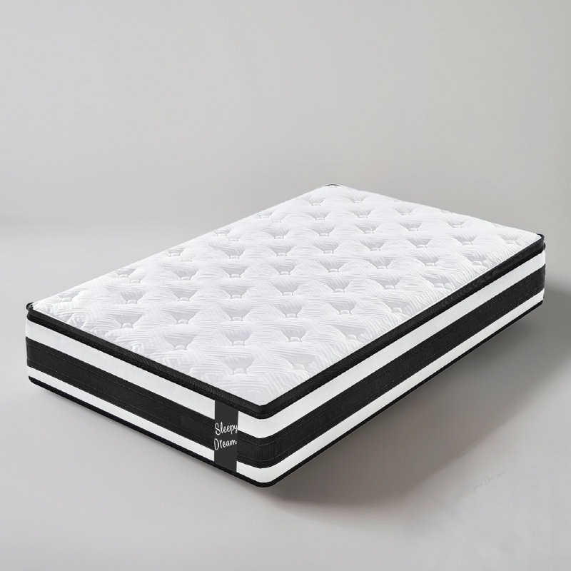 12 Inch Medium Firm Hybrid And Cooling Foam Mattress, Pressure Relief, And Motion Isolation, Mattress In A Box