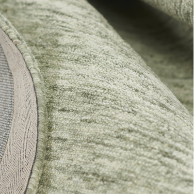 Isiah Sage Beige Hand-Tufted Wool Rug