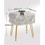 Plush makeup chair footstool