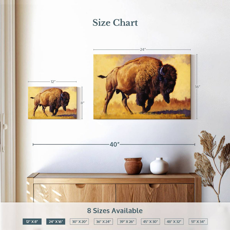 Brampt Tatanka, 16" H x 24" W