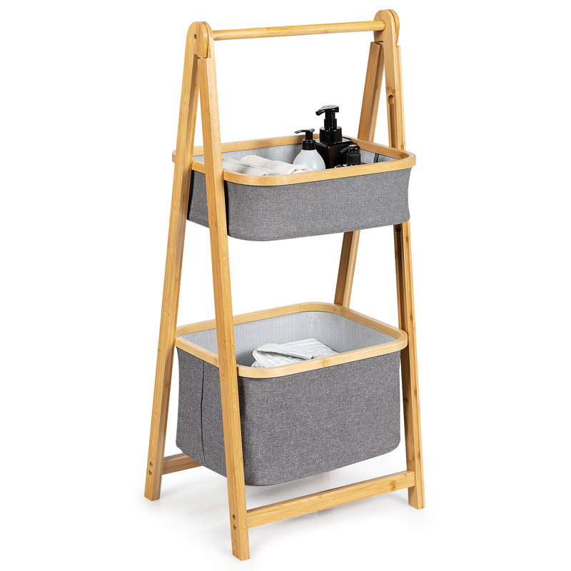 Bamboo Laundry Sorter with Handles