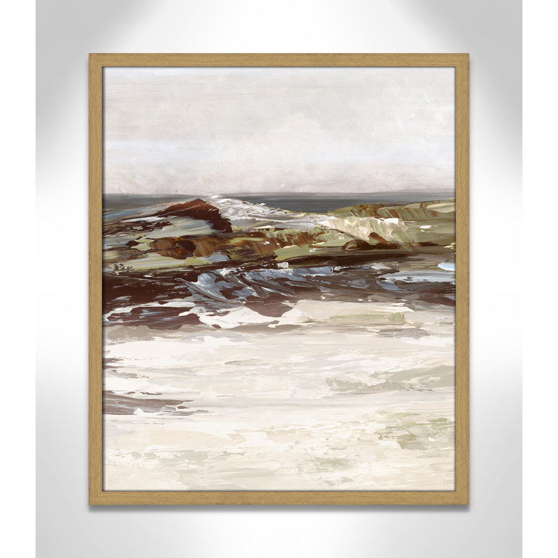 «Stoney Peak Print» par Casa Fine Arts, 25.5" H x 21.5" W x 0.75" D, Impression encadrée naturelle sans passe-partout