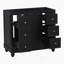 Meuble-lavabo noir 36 po (lavabo non inclus)