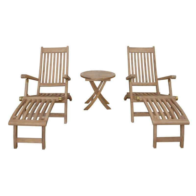 Tropicana Montage Outdoor Teak Chaise Lounge