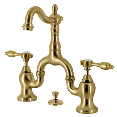 Robinet de salle de bain pont à deux poignées et fixation sur le comptoir à 3 trous Kingston