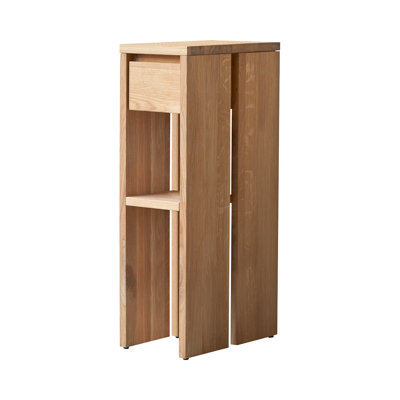 Eden Solid Wood End Table with Storage