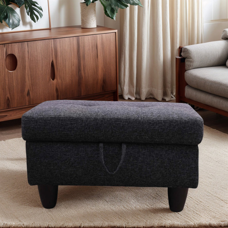 Repose-pieds Claritza, Noir gris