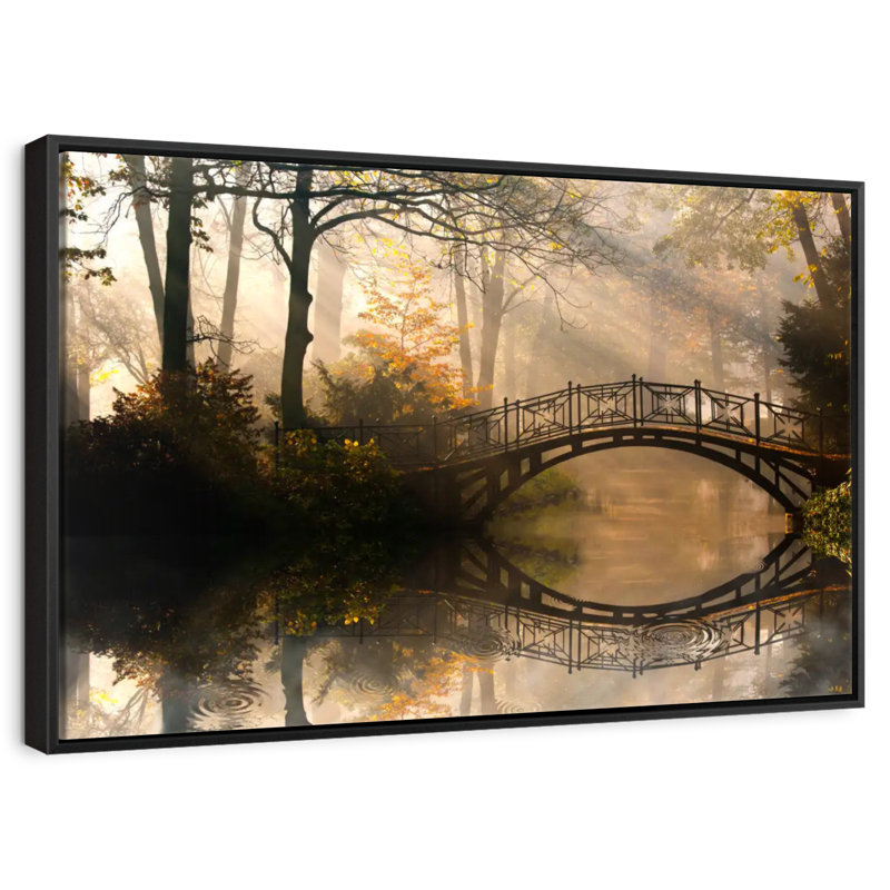 Pont Misty Park, Cadre flottant noir, 40 po x 27 po