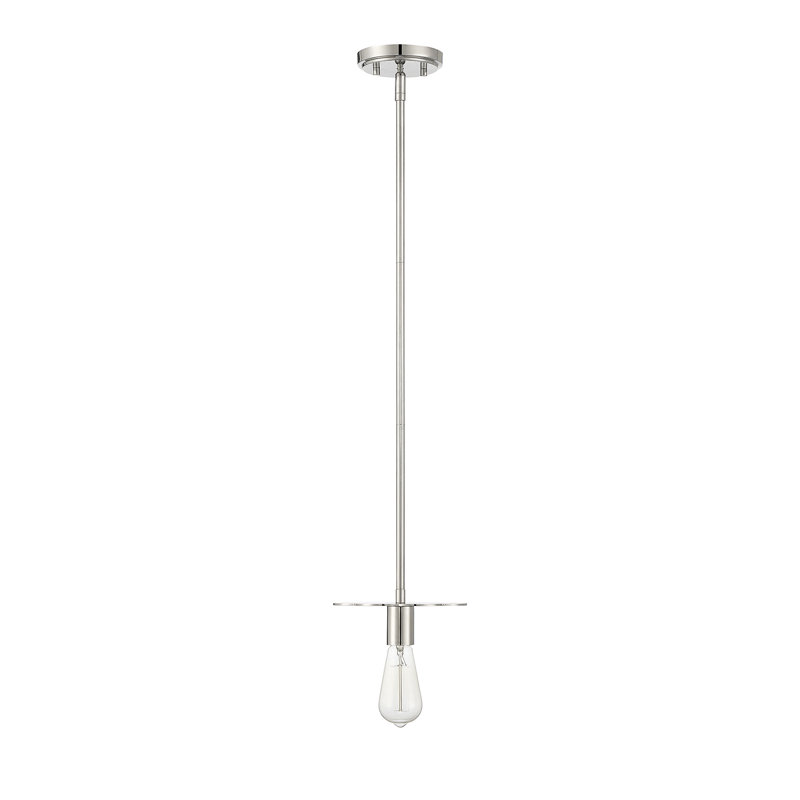 Luminaire suspendu à 1 lumière Thane, Nickel poli