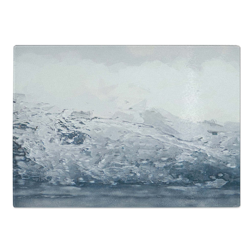Tempered Glass Splash Chopping Board, 39 cm W x 28.5 cm L