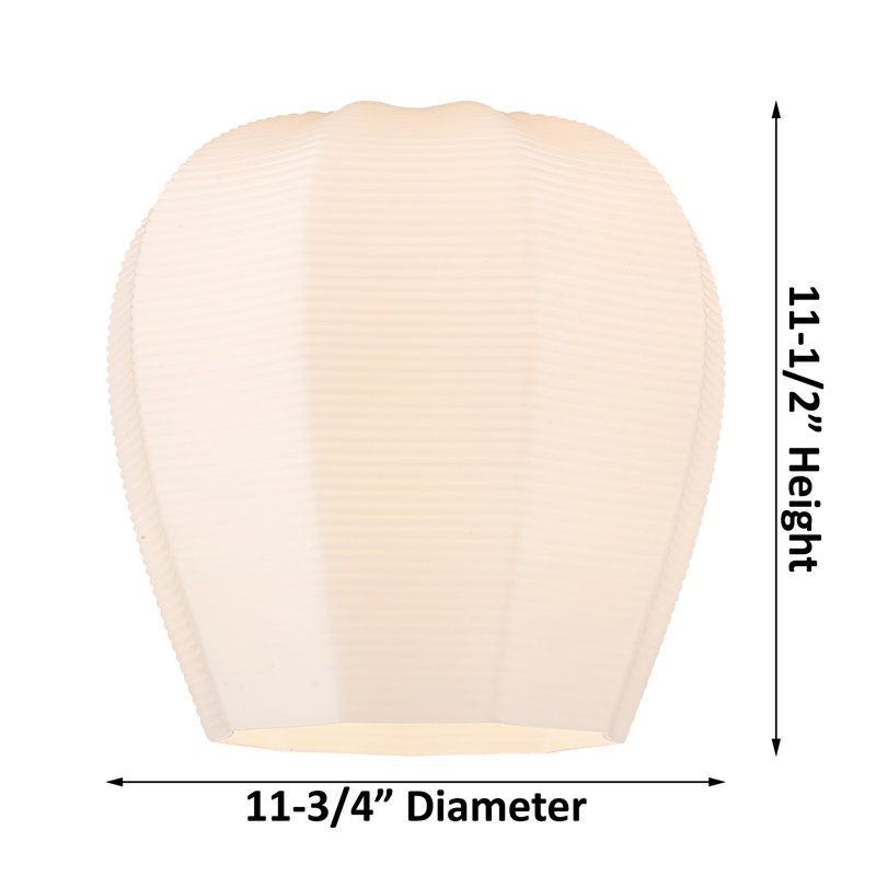 Luminaire suspendu simple à 1 lumière Laneika, H 15,13 po x l 11,75 po x P 11,75 po, Transparent, Nickel poli