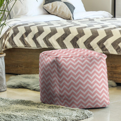 Upholstered Polyester Blend Cube