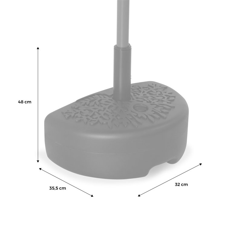 Spillville 2.15kg Plastic Free Standing Umbrella Base