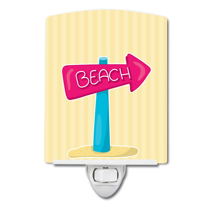 Beach Sign Ceramic Night Light