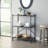 Hand-Brushed Finish Console Table