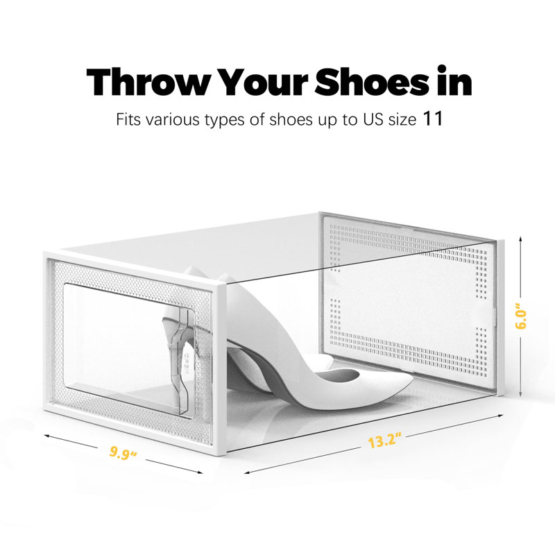 12 Pair Stackable Shoe Storage Box