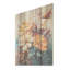 Multicolore brillant oiseaux de paradis fleurs - Art mural en bois sur bois de pin naturel-1488822536