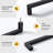 30 Pack 3 Inch Solid Cabinet Pulls Black Cabinet Handles Kitchen Drawer Handles Slim Square Bar Drawer Pulls Zinc Alloy Matte Black Dresser Hardware for Cupboard Bedroom-138231213-138231212