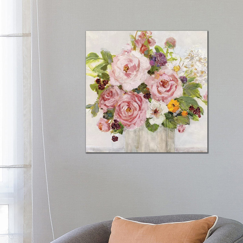 Becoming Blush I by Sally Swatland - Wrapped Canvas Painting, 66.04 cm H x 66.04 cm W x 1.91 cm D