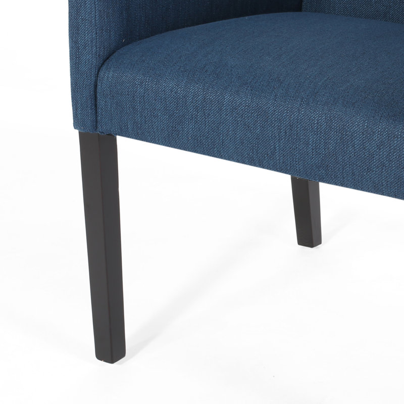 Fauteuil rembourré Dudek, Bleu marine