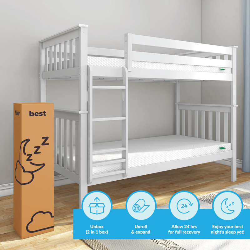 Matelas en mousse viscoélastique 5 "Aiyana White Noise