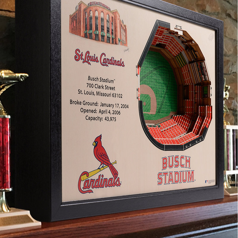 MLB 25-Layer StadiumViews 3D Wall Art, St. Louis Cardinals