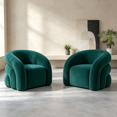Briggette Upholstered Swivel Barrel Chair