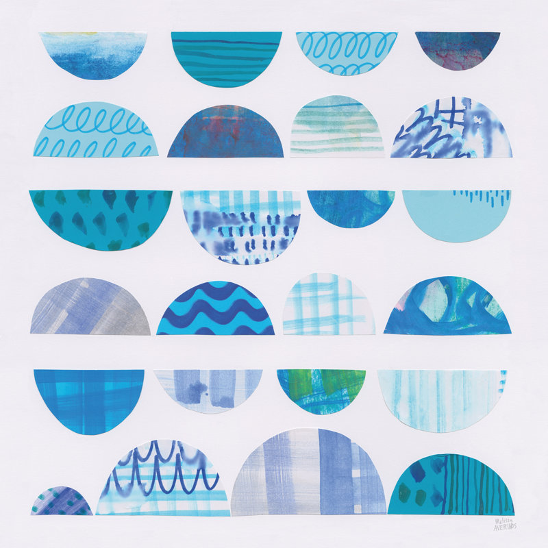 Half Moon Abstract II by Melissa Averinos - Wrapped Canvas Print, 76cm H x 76cm W