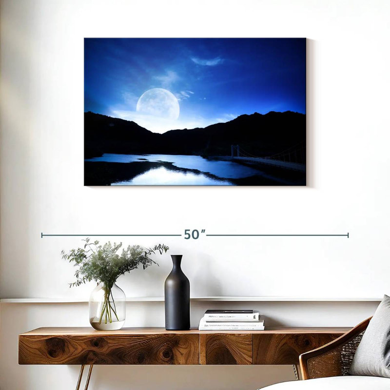Oberle Moonlit Lake, 24" H x 36" W