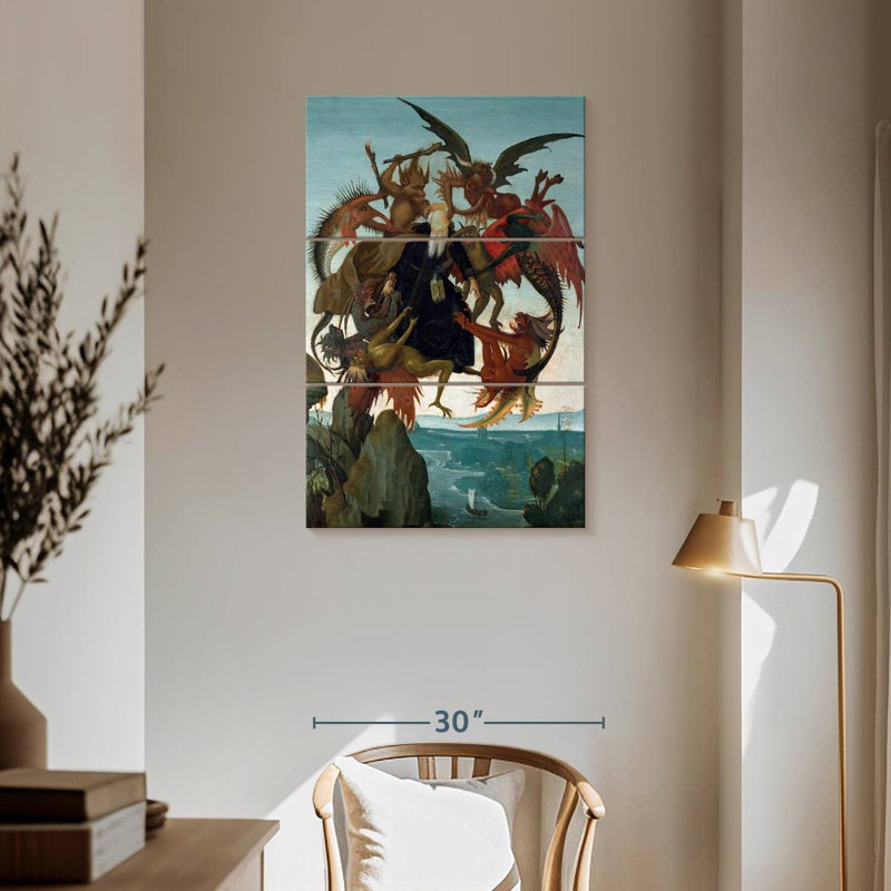 Leisha le tourment de Saint-Antoine 1487-1488, H 57 po x l 36 po