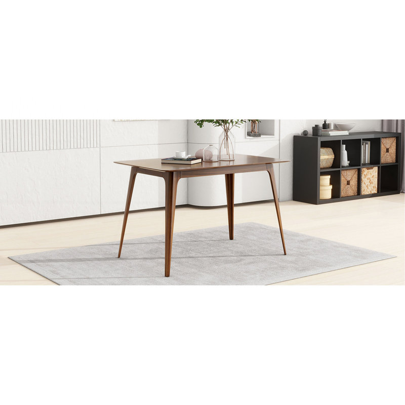 Dining Table Solid Wood Legs, Walnut