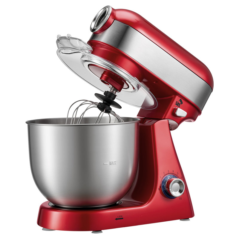 5.3 Qt Tilt-Head Stand Mixer, 400W Electric Kitchen Mixer with 10 Speeds, Stainless Steel Bowl, Splash Guard, Dough Hook, Whisk, and Beater for Baking and Mixing