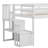 Loft Bed With Built-In Staircase-259006507