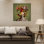 «In The Green Room», art mural portrait d'automne contemporain surréel