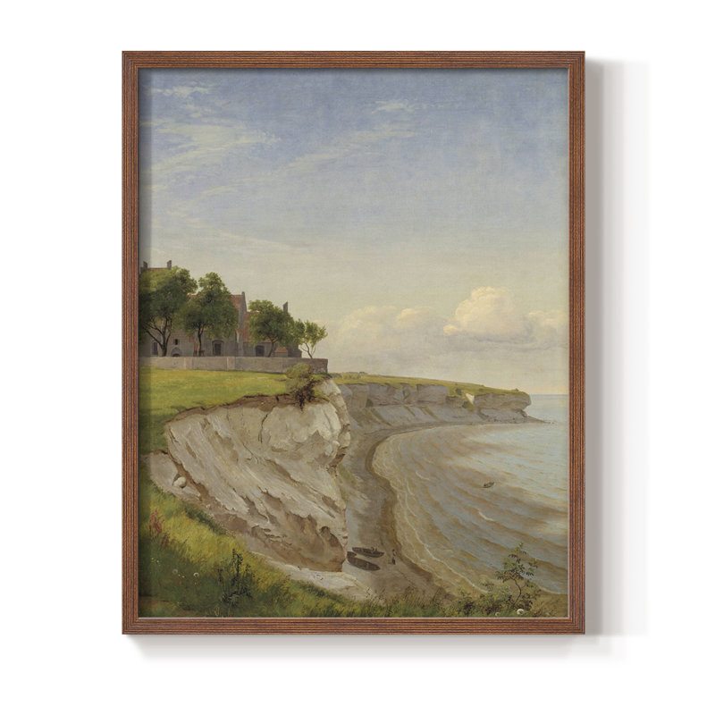 Impression encadrée rétro Vintage Nautical Print - bois massif, H 30 po x l 24 po, Noyer