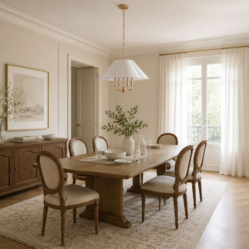 4-round cloth cover adjustable iron pendant light