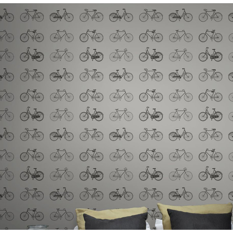 Rouleau de papier peint l 33 pi x l 20,5 po bicycle Aldo
