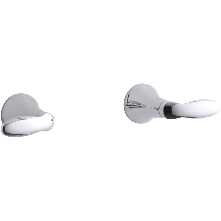 Coralais Wall-Mount Bath/Shower Trim Set with Lever Handles, Valve Not Included